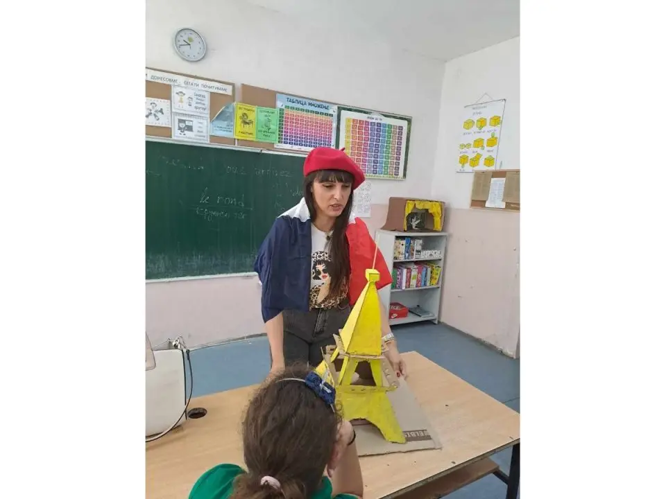 Час по француски јазик во 4 одделение