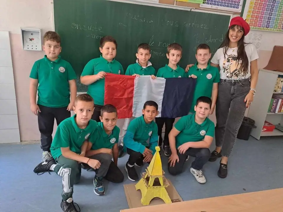 Час по француски јазик во 4 одделение