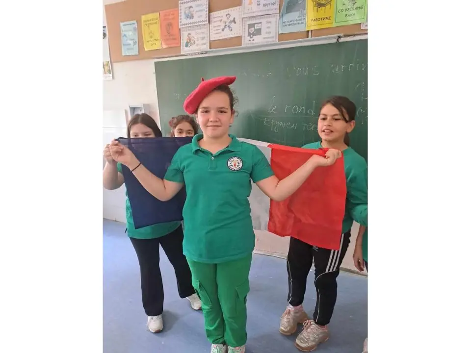 Час по француски јазик во 4 одделение