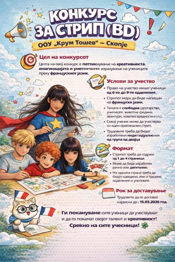 Конкурси за Месец на франкофонијата 09 03 2026 02