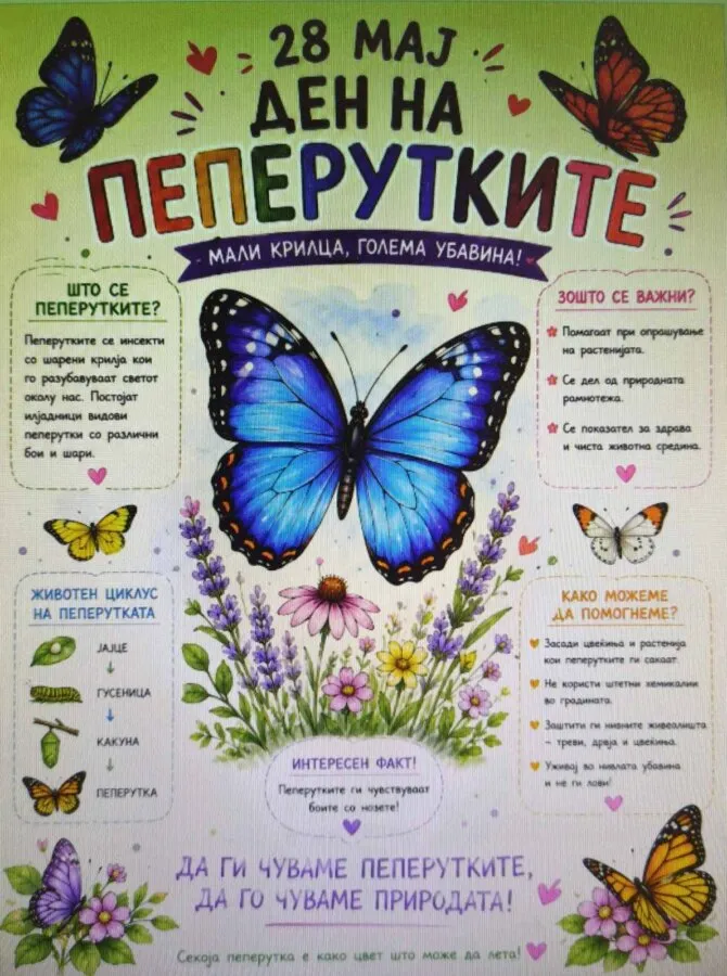 Одбележување на Светски ден на пеперутките