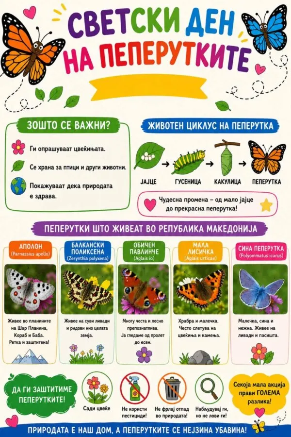Одбележување на Светски ден на пеперутките